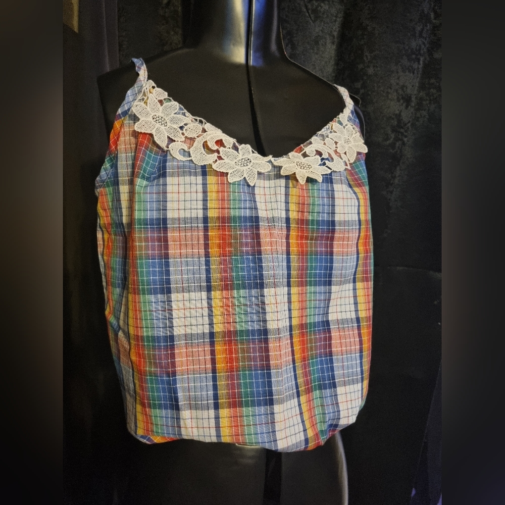 Vintage 70s "land and sea" brand summer blouse